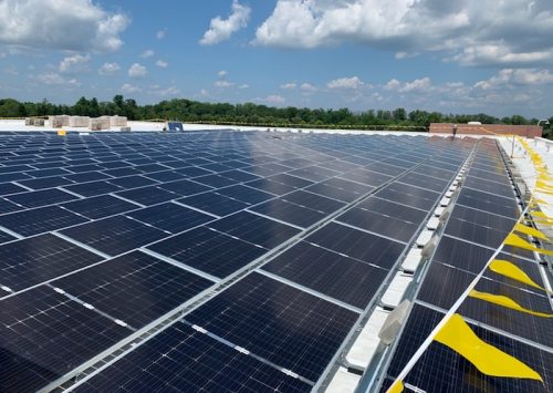 585k Parking Lot Array Commercial solar panel in parking lot array