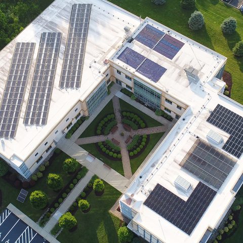 Solar PV Array on Roof of Melink Campus