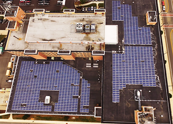 University of Dayton Roof Mount Array by Melink Solar